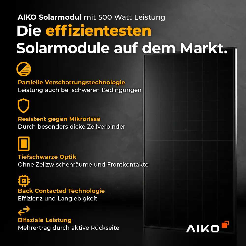 Balkonkraftwerk 2000W Glas-Glas bifazial - Komplettset Flachdach/Boden - Image 3