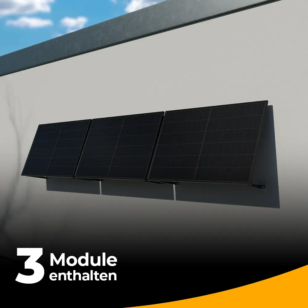Balkonkraftwerk 1500W – Komplettset Wandmontage - Image 8